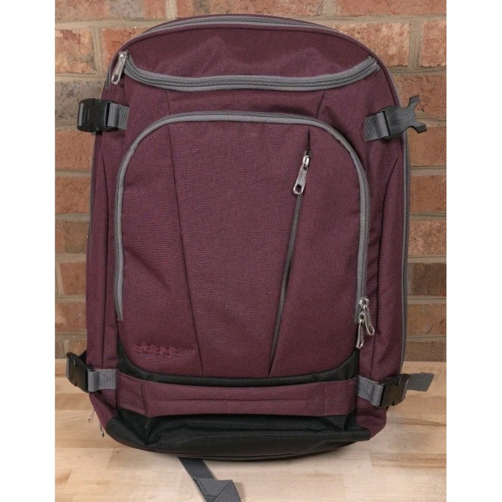 eBags Mother Lode Travel Backpack Convertible Expandable Luggage Burgundy